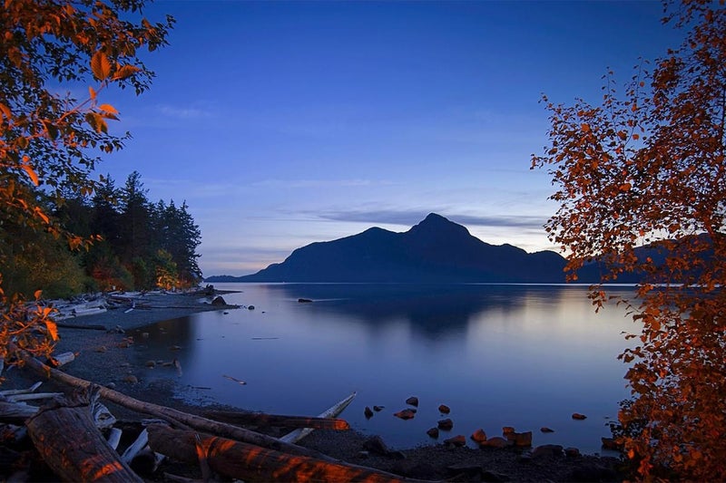 View of the lake in Britannia Beach